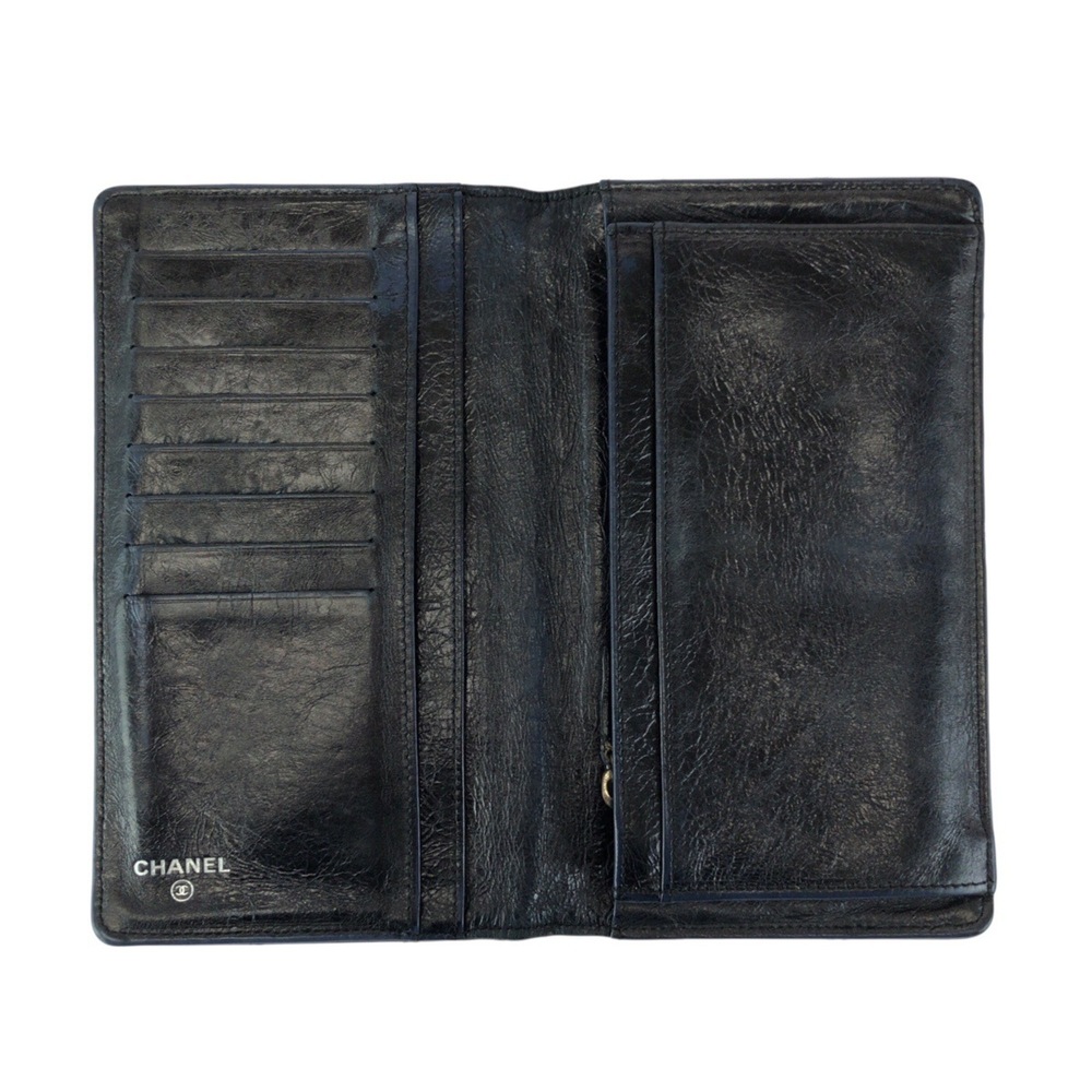 CHANEL Blue Leather Wallet - Picture 8 of 10